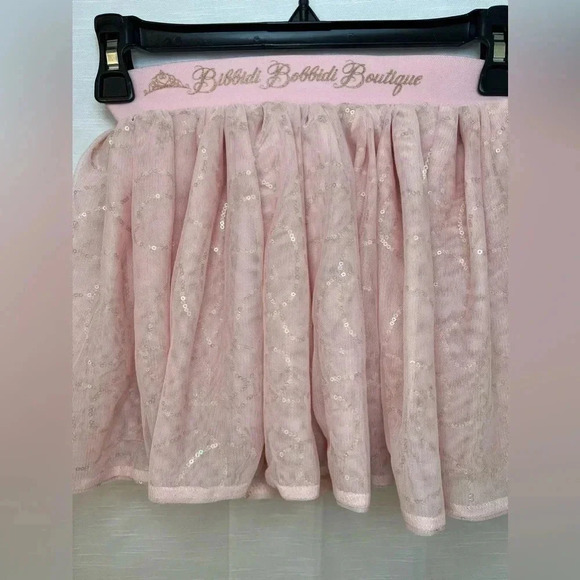 Disney Princess Bibbidi Bobbidi Boutique Pink Sequin Tulle Skirt XS - Picture 2 of 6